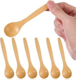 6PCS Bamboo Spoons, Mini Wooden Spoons 5.12 Inch
